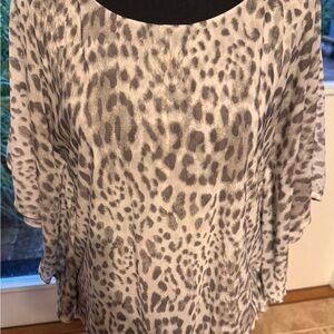 Jennifer Lopez Leopard Print Women's Top